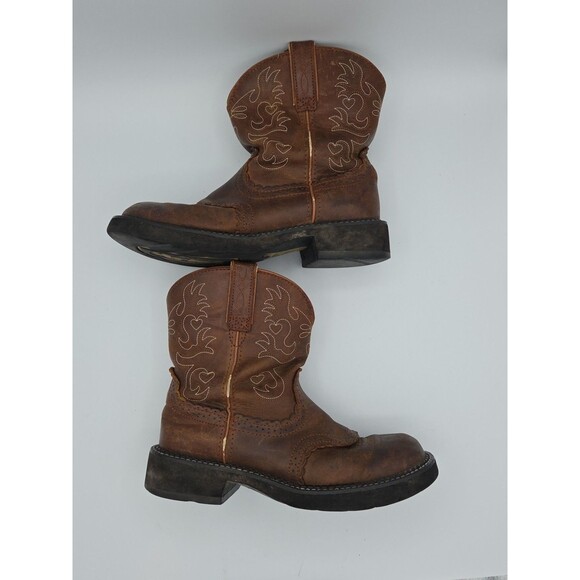 Ariat Fatbaby Sz 10 B Womens Brown Leather Western Round Toe Boots - Picture 7 of 12